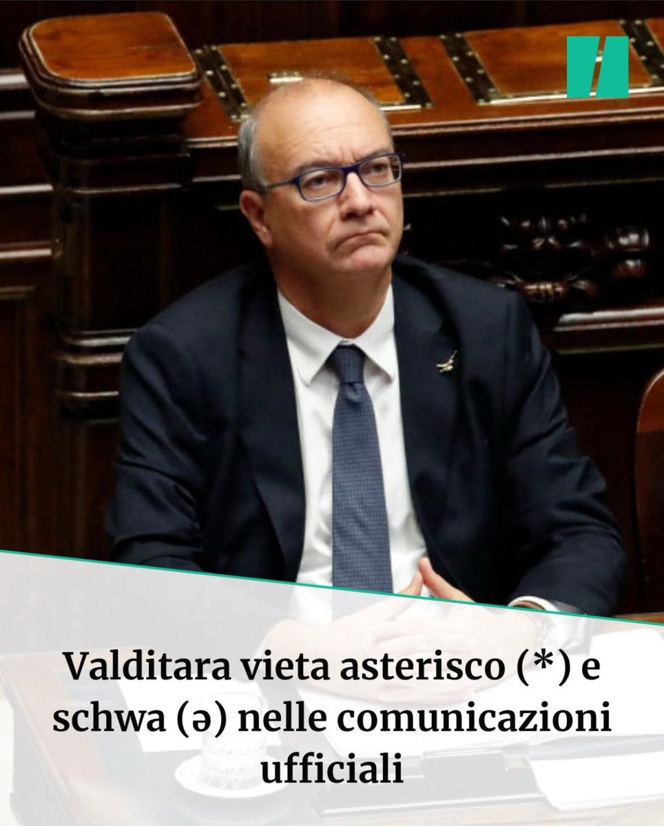 Grazie Ministro.
Il mondo torna normale.
