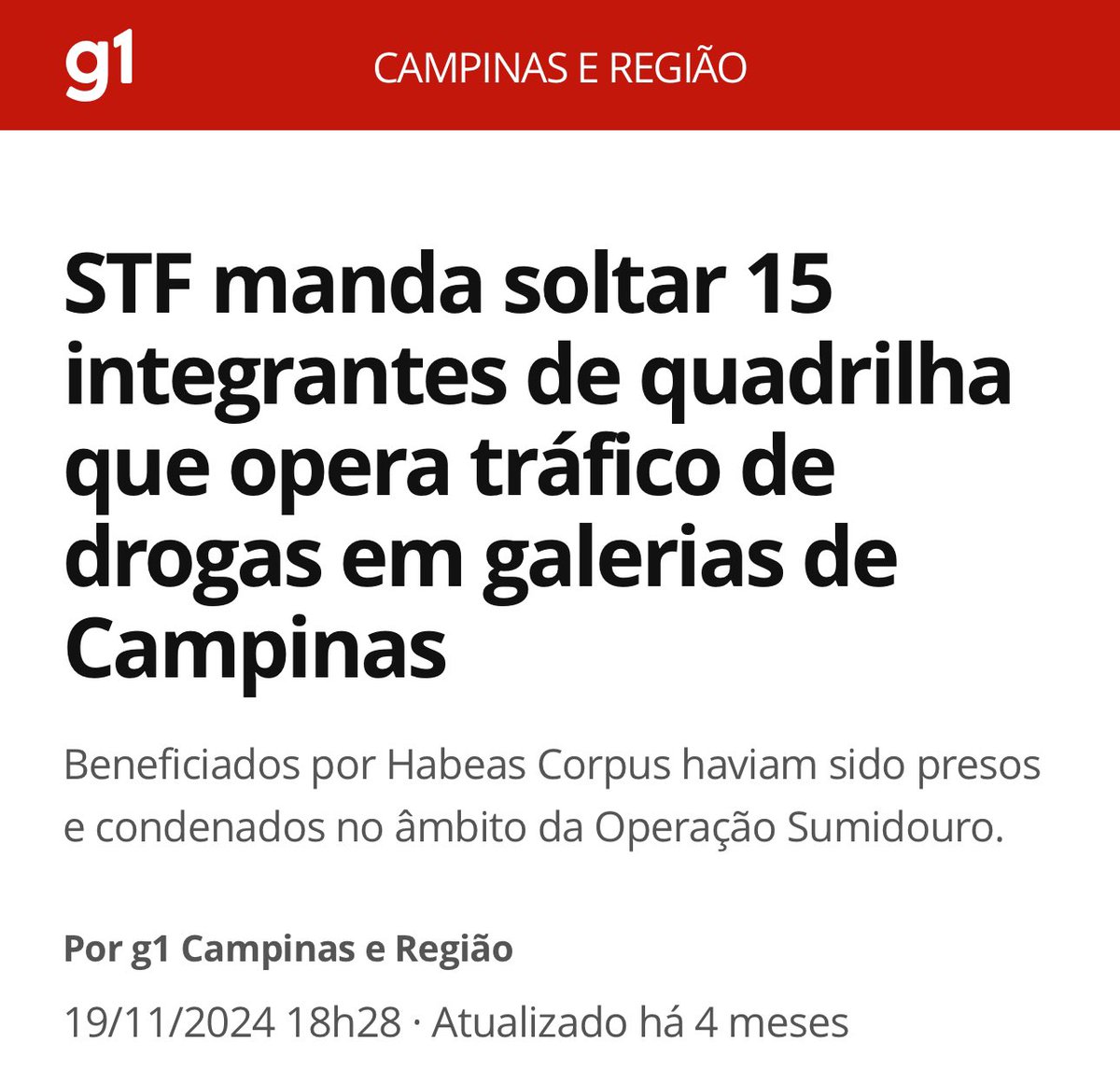 14 anos de prisão e multa de R$ 30 milhões por danos morais. Essa é a pena para uma mãe que escreveu de batom na estátua da justiça. Se ela estivesse traficando em vez de cometer o gravíssimo crime de atentar contra a democracia com um batom, nada disso estaria acontecendo.