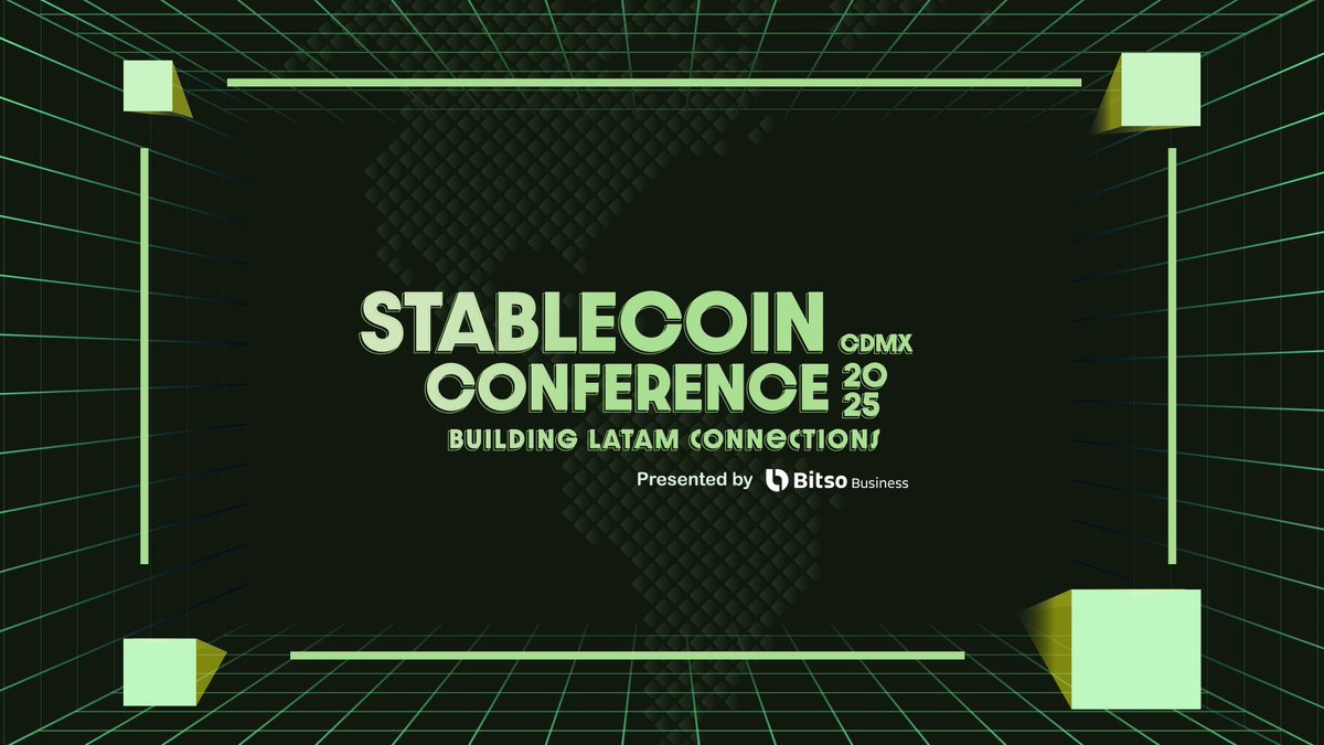 Bitso's tweet image. 🌎✨ La Stablecoin Conference debutará en América Latina, reuniendo a los principales actores del sector financiero.

El 27 y 28 de agosto, CDMX será sede del primer evento en la región 100% enfocado en stablecoins y su impacto en pagos, inclusión financiera y el futuro del…