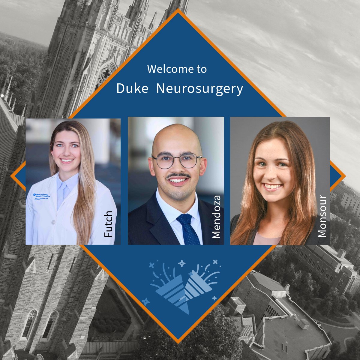 Duke Neurosurgery (@dukeneurosurg) on Twitter photo 🧠✨ We’re thrilled to welcome these 3 great minds: Grace Futch, MD (<a href="/B_Grace_Futch/">Grace Futch</a>) & Aden Mendoza, MD, of <a href="/DukeMedSchool/">Duke University School of Medicine</a>; & Molly Monsour, MD (<a href="/mollymonsour_/">Molly Monsour</a>) of @USouthFlorda. We can’t wait to see them scrub in, step up, and shape the future of neurosurgery. #Match2025 🧠✨ We’re thrilled to welcome these 3 great minds: Grace Futch, MD (<a href="/B_Grace_Futch/">Grace Futch</a>) & Aden Mendoza, MD, of <a href="/DukeMedSchool/">Duke University School of Medicine</a>; & Molly Monsour, MD (<a href="/mollymonsour_/">Molly Monsour</a>) of @USouthFlorda. We can’t wait to see them scrub in, step up, and shape the future of neurosurgery. #Match2025