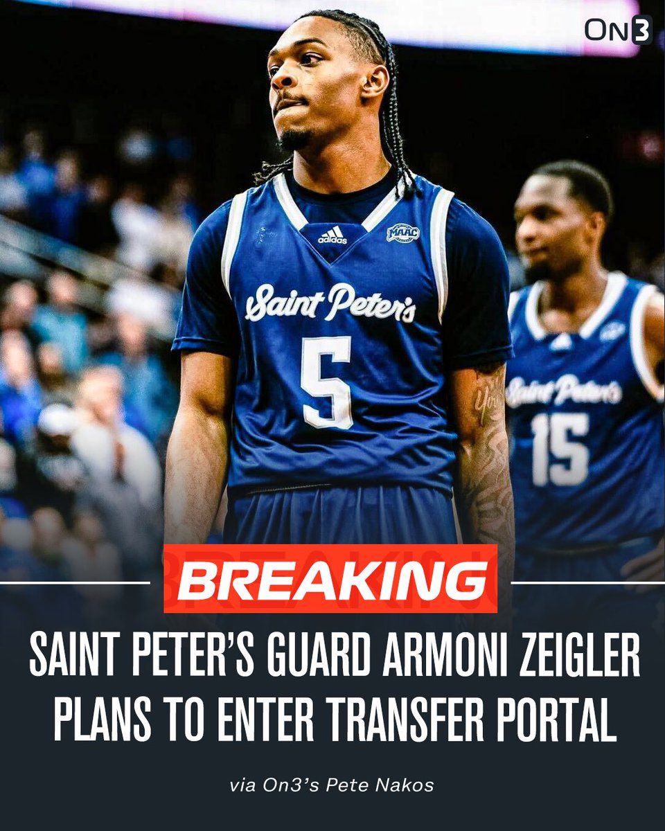 Transfer Portal (@transferportal_) on Twitter photo NEW: Saint Peter’s guard Armoni Zeigler plans to enter the NCAA transfer portal, <a href="/PeteNakos_/">Pete Nakos</a> reports.
Armoni averaged 11.1 points and 6.1 rebounds per game this season.
on3.com/news/saint-pet… NEW: Saint Peter’s guard Armoni Zeigler plans to enter the NCAA transfer portal, <a href="/PeteNakos_/">Pete Nakos</a> reports.
Armoni averaged 11.1 points and 6.1 rebounds per game this season.
on3.com/news/saint-pet…
