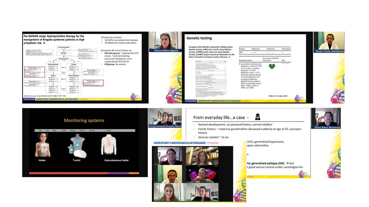 Ruxandra Jurcut (@rjurcut) on Twitter photo Fantastic day 2 of our 9th edition of the Hereditary Cardiovascular Diseases Course! From diverse cardiomyopathies to sports cardiology and to channelopathies, we learned so much today, and from the best! <a href="/arbelo_e/">Elena Arbelo</a> <a href="/CrottiLia/">Lia Crotti</a> <a href="/MichaelPapadak2/">Prof Michael Papadakis</a> <a href="/gherardobis/">Gherardo Finocchiaro</a> <a href="/SilCastelletti/">Silvia Castelletti</a> Fantastic day 2 of our 9th edition of the Hereditary Cardiovascular Diseases Course! From diverse cardiomyopathies to sports cardiology and to channelopathies, we learned so much today, and from the best! <a href="/arbelo_e/">Elena Arbelo</a> <a href="/CrottiLia/">Lia Crotti</a> <a href="/MichaelPapadak2/">Prof Michael Papadakis</a> <a href="/gherardobis/">Gherardo Finocchiaro</a> <a href="/SilCastelletti/">Silvia Castelletti</a>