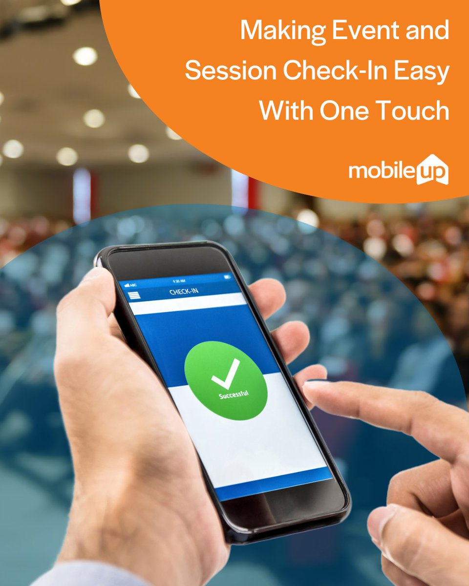 MobileUpApps's tweet photo. Transform your event experience with MobileUp's comprehensive solution. From event to session check-in, to any other activity check-in for attendance tracking, CE recording, and gamification, all in one solution: https://t.co/gMK9vWqWHS #mobileapp #eventapp#conferenceapp https://t.co/9jhmknIbdk