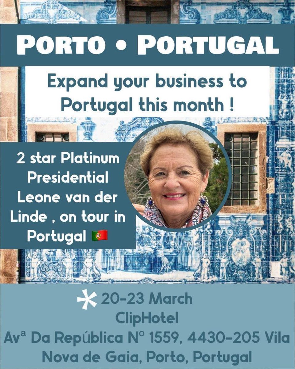 MizDandala's tweet photo. @selecaoportugal @portoPortugal7 @PortoPortugal03 #Portugal #Porto #Health #PersonalDevelopment #BusinessOpportunity #FinancialSuccess #BusinessGrowth #WealthCreation #3PointPlan https://t.co/YxlMDV84qy