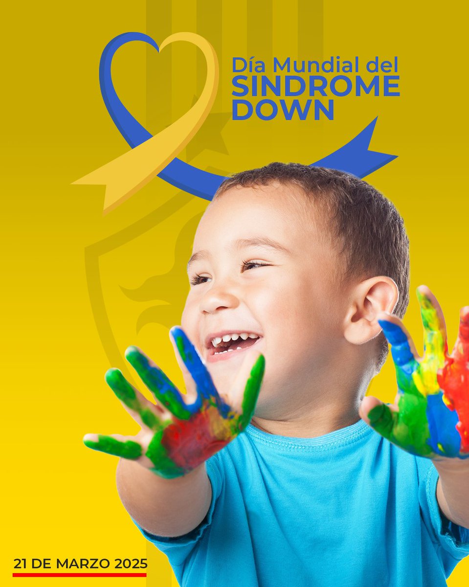 🤗 Un día especial para promover la inclusión, nos unimos a la lucha por la igualdad 🤗

#DíaMundialDelSíndromeDeDown

💙💛