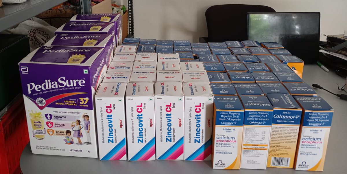 PraizFoundation's tweet photo. We thank an individual donor who sponsored a month's stock of important supplements and protein powder for 35 children living with HIV in Bengaluru.

#hivcare #nutritionsupport #alllivesmatter #healthandnutrition #healthandwellness #praizfoundation https://t.co/d1fJn42MZX