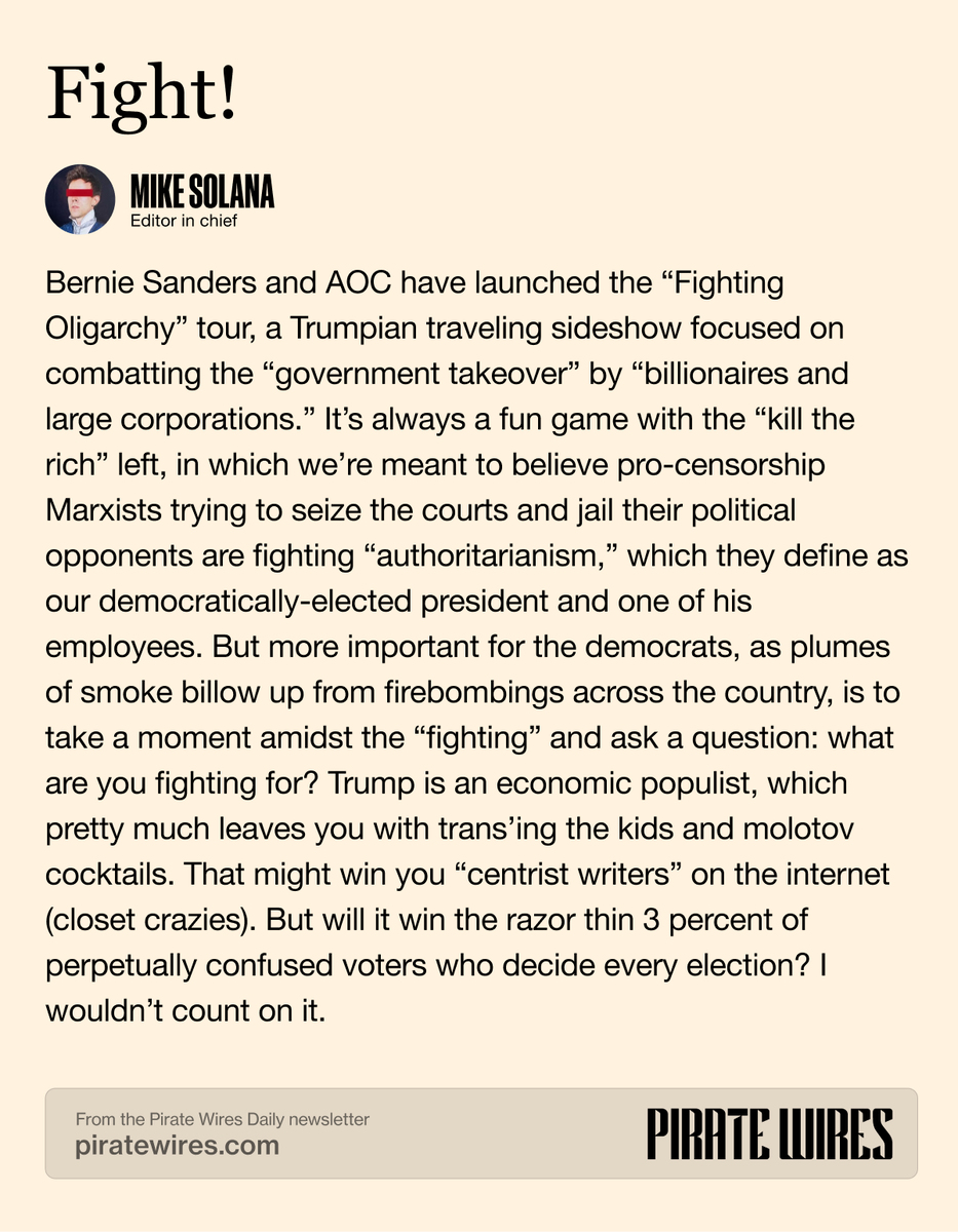 JPKimberling's tweet photo. This take from the Pirate Wires Daily 👇 https://t.co/hcMPXMkd3b