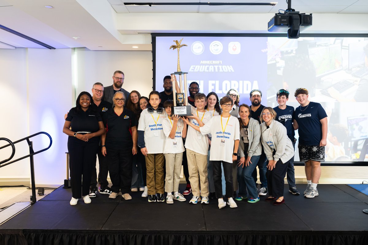 GameplanEd's tweet photo. Last week, Gameplan proudly sponsored the South Florida Minecraft Showdown! 🏆

Students across Miami-Dade, Broward &amp; Palm Beach competed with amazing creativity &amp; teamwork. Big thanks to all who made it happen - showcasing the power of esports in education! 

#EdTech https://t.co/IyeZhVUzLG