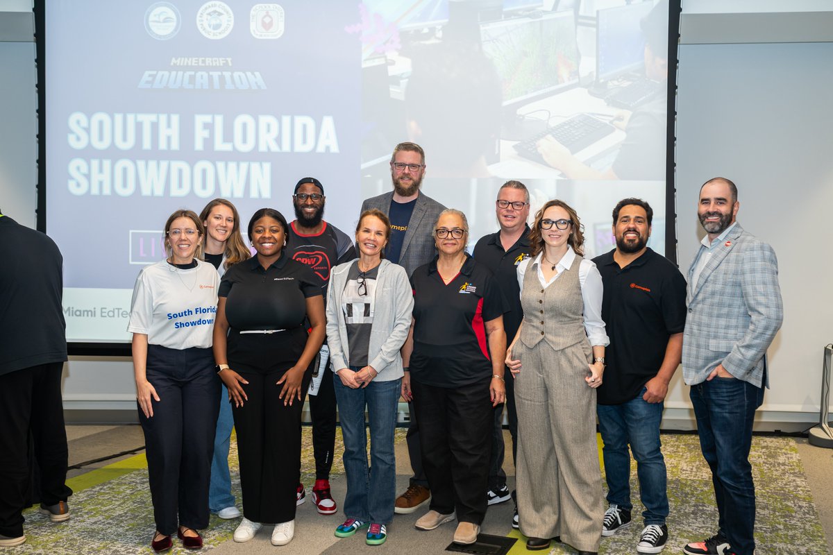 GameplanEd's tweet photo. Last week, Gameplan proudly sponsored the South Florida Minecraft Showdown! 🏆

Students across Miami-Dade, Broward &amp; Palm Beach competed with amazing creativity &amp; teamwork. Big thanks to all who made it happen - showcasing the power of esports in education! 

#EdTech https://t.co/IyeZhVUzLG