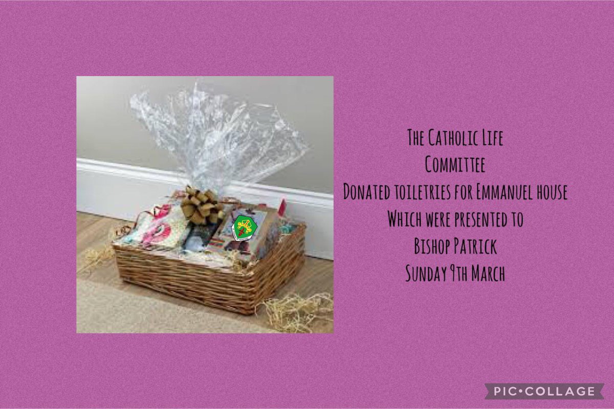 R.E St Thomas CVA (@restthomascva1) on Twitter photo Our Catholic life committee put together a hamper to give to Emmanuel house as part of their Lenten Almsgiving
<a href="/SRSCMAT/">St Ralph Sherwin CMAT</a>
<a href="/Stthomasderbys/">St Thomas Ilkeston</a>
<a href="/olatbvm/">Our Lady and the Beauvale Martyrs.</a> Our Catholic life committee put together a hamper to give to Emmanuel house as part of their Lenten Almsgiving
<a href="/SRSCMAT/">St Ralph Sherwin CMAT</a>
<a href="/Stthomasderbys/">St Thomas Ilkeston</a>
<a href="/olatbvm/">Our Lady and the Beauvale Martyrs.</a>