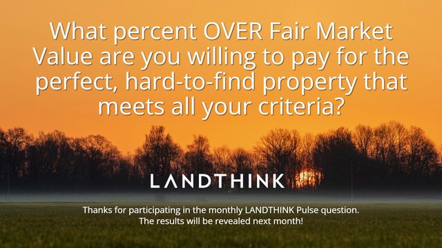 📊 The March Pulse is out! We want to hear from you. Answer here:  landthink.com/pulse/ #realestate #land
