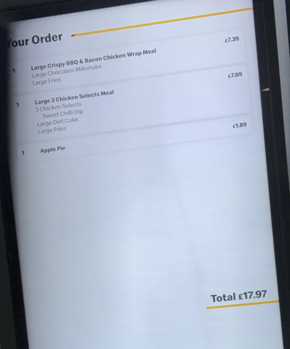 Hey <a href="/McDonaldsUK/">McDonald's UK</a> this don’t add up? Not the first time either. Can u help?