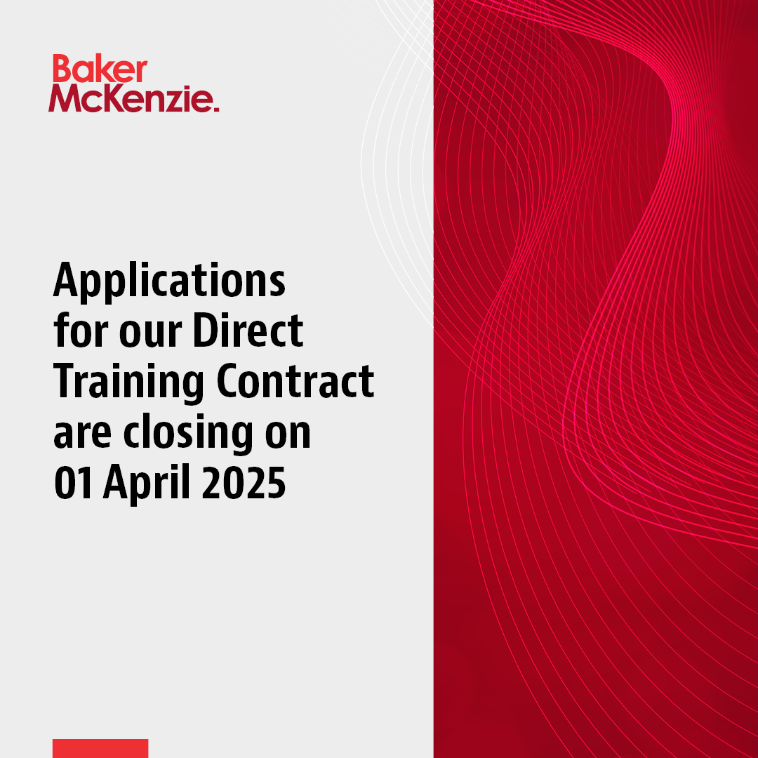 Applications for the <a href="/bakermckenzie/">Baker McKenzie</a> 2027 Direct Training Contract are open. Apply before  April 1st 2025. Apply now: fsr.cvmailuk.com/bakermckenzieu…