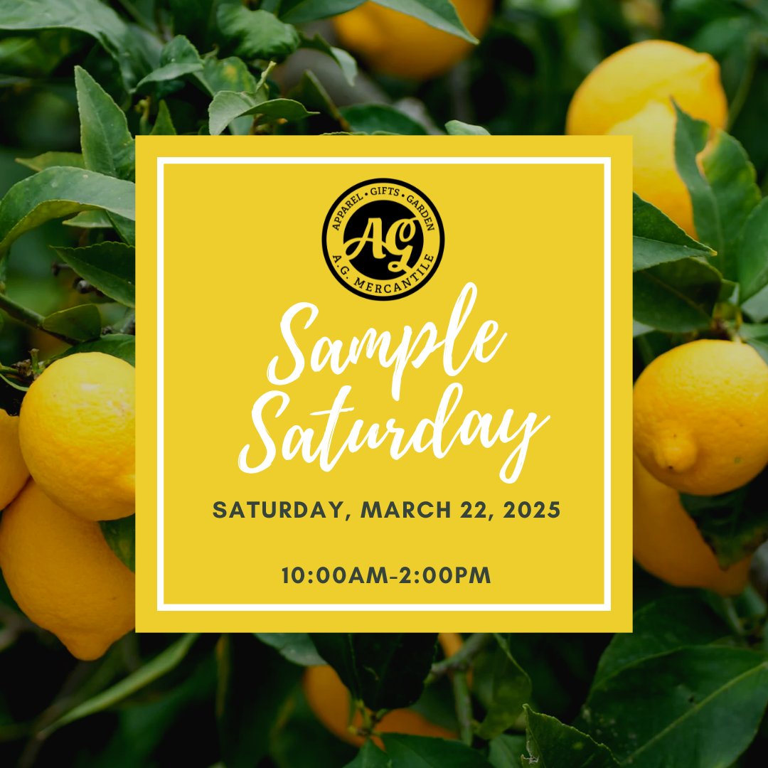 AceofGray's tweet image. We are planning a handful of Sample Saturdays this spring to offer you tastings of the food items we have brought into our gift shop. Come see us tomorrow and sample a few treats from 10:00 to 2:00.

#AGMercantile #SampleSaturday #FoodSamples #SpringFlavors #ShopLocal...