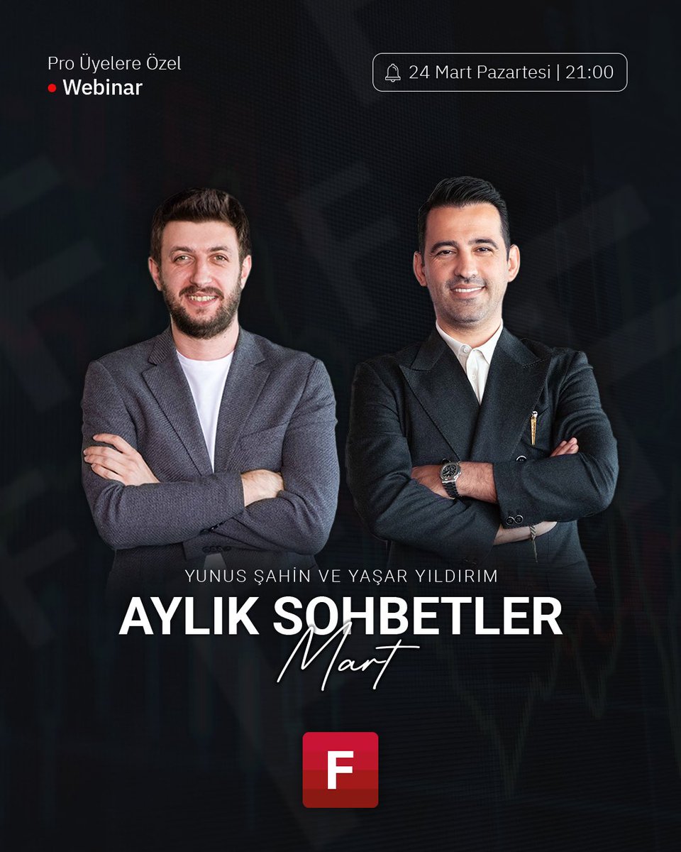 Fintables PRO üyelerine özel webinar serimiz Aylık Sohbetler, 24 Mart Pazartesi günü saat 21:00'da⏰

📌 Borsa İstanbul'un Yönü
📌 Sektörel Göstergeler
📌 Döviz Kurlarında Son Durum
📌 PMI ve Enflasyon Rakamları

Fintables.com