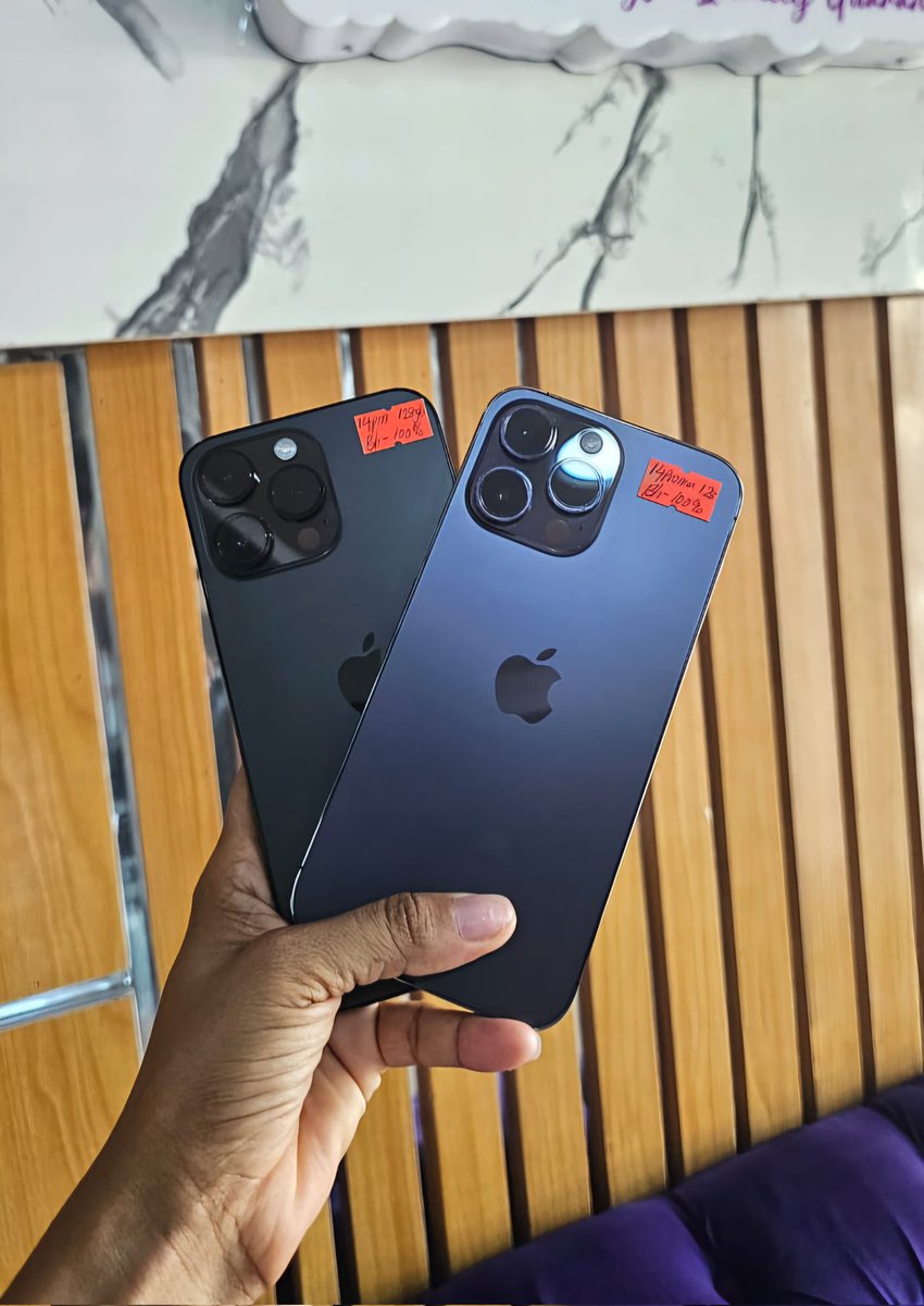 RevenesNigeria's tweet image. Premium Grade A+. iPhone 14 Pro Max. 
60 Days Warranty. 
Very Clean and Sharp. Barely Used. 
Physical SIM Canada Models. 

#iPhone14 #iPhone14Pro #iPhone14ProMax #Revenes