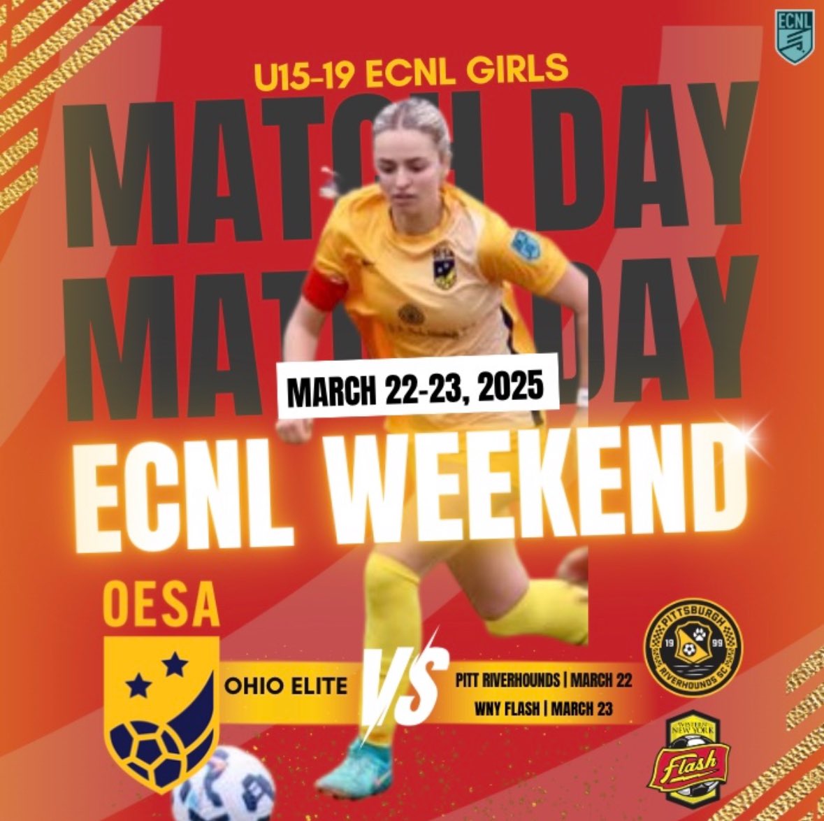 ohioelite's tweet photo. U15-U19 Boys &amp; Girls ECNL Teams playing host this weekend!  Boys at Shawnee Field (Indian Hill) and Girls at Seven Hills. https://t.co/r00ZahrESq