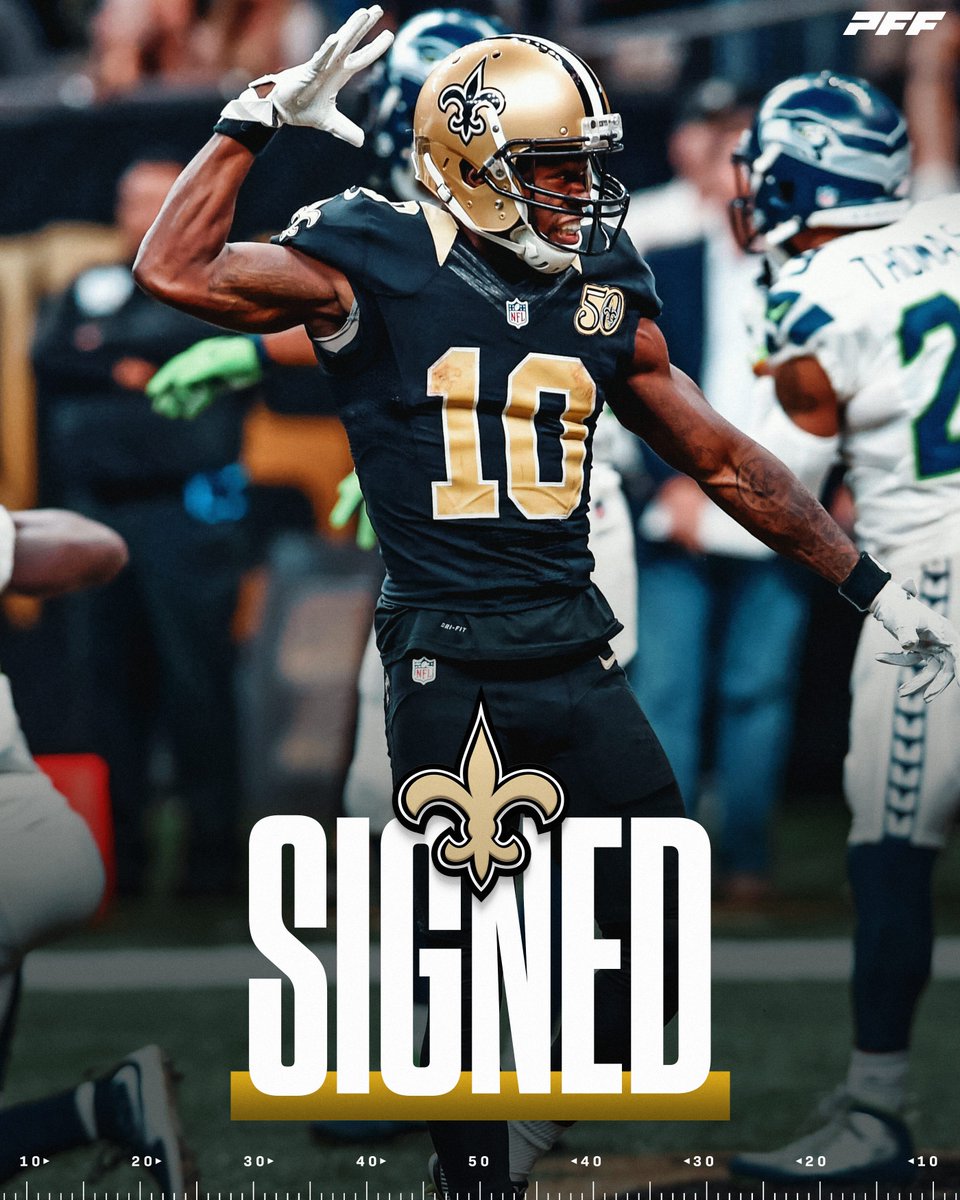 PFF (@pff) on Twitter photo Brandin Cooks is returning to the Saints, per <a href="/TomPelissero/">Tom Pelissero</a>
- 9,000 receiving yards since 2015, 9th among all WRs Brandin Cooks is returning to the Saints, per <a href="/TomPelissero/">Tom Pelissero</a>
- 9,000 receiving yards since 2015, 9th among all WRs