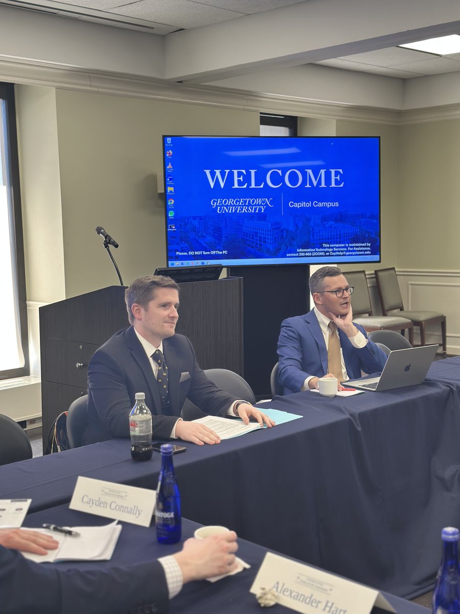 GUConstitution's tweet image. Yesterday marked the start of our inaugural Legal Philosophy and Constitutional Theory Junior Scholars Conference, featuring a series of dynamic presentations and engaging discussions on foundational questions at the intersection of law and philosophy.
Presentations will…