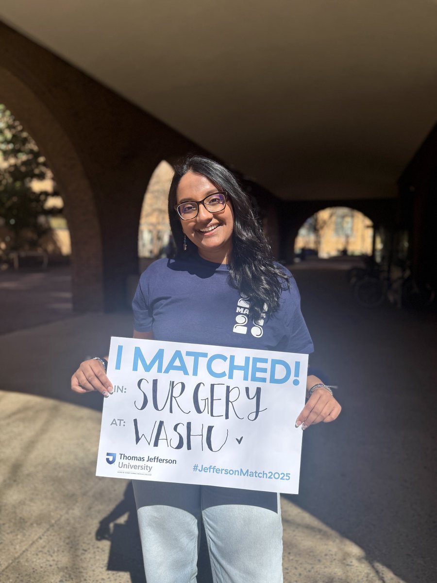 Amrita Iyer (@amritaiyer) on Twitter photo JUMPING FOR JOY because I’ll be joining the <a href="/washusurgres/">General Surgery Residency at WashU Medicine</a> family this summer!!! Beyond grateful for my family, mentors, and friends who got me here, and for all the surg and St. Louis adventures to come 🥹🤗❤️
#Match2025 JUMPING FOR JOY because I’ll be joining the <a href="/washusurgres/">General Surgery Residency at WashU Medicine</a> family this summer!!! Beyond grateful for my family, mentors, and friends who got me here, and for all the surg and St. Louis adventures to come 🥹🤗❤️
#Match2025