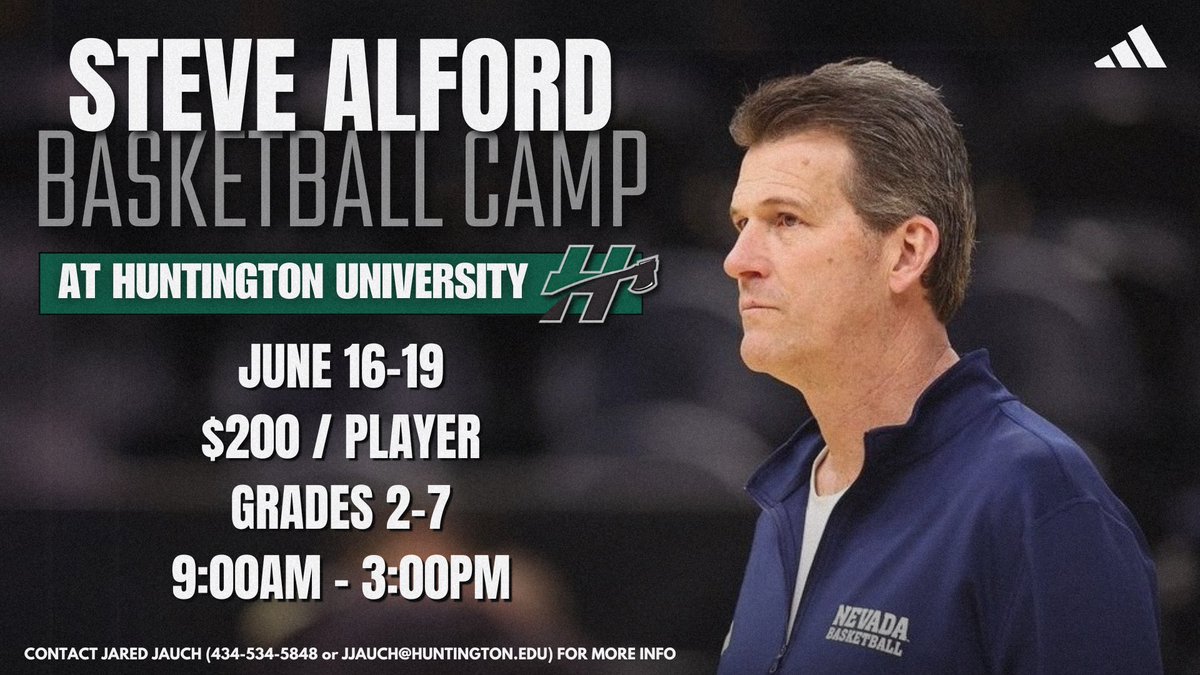 Excited to once again host the 39th annual Steve Alford camp at Huntington University this summer! 👀🌲🏀

Get Registered NOW! 👇
huntington.prestosports.com/camps