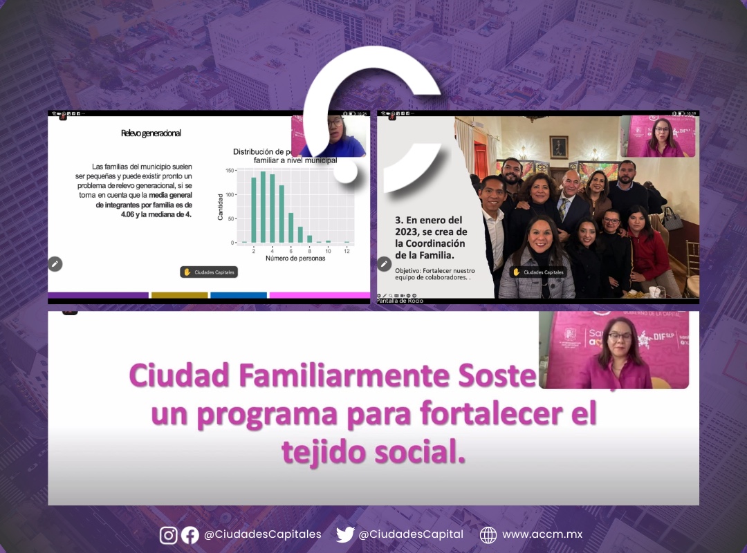 CiudadesCapital's tweet photo. El @SLPMunicipio, a cargo de @EF_Galindo dio a conocer la #InterEx “Ciudad Familiarmente Sostenible”, modelo que reconoce el valor de la familia, dirigido por la pdta. del DIF Bertha Estela Arriaga.
Atte: @normamxl, Pdta. de Mexicali y #ACCM
Visita https://t.co/9HbyG40vkG https://t.co/MOxapwKLiY