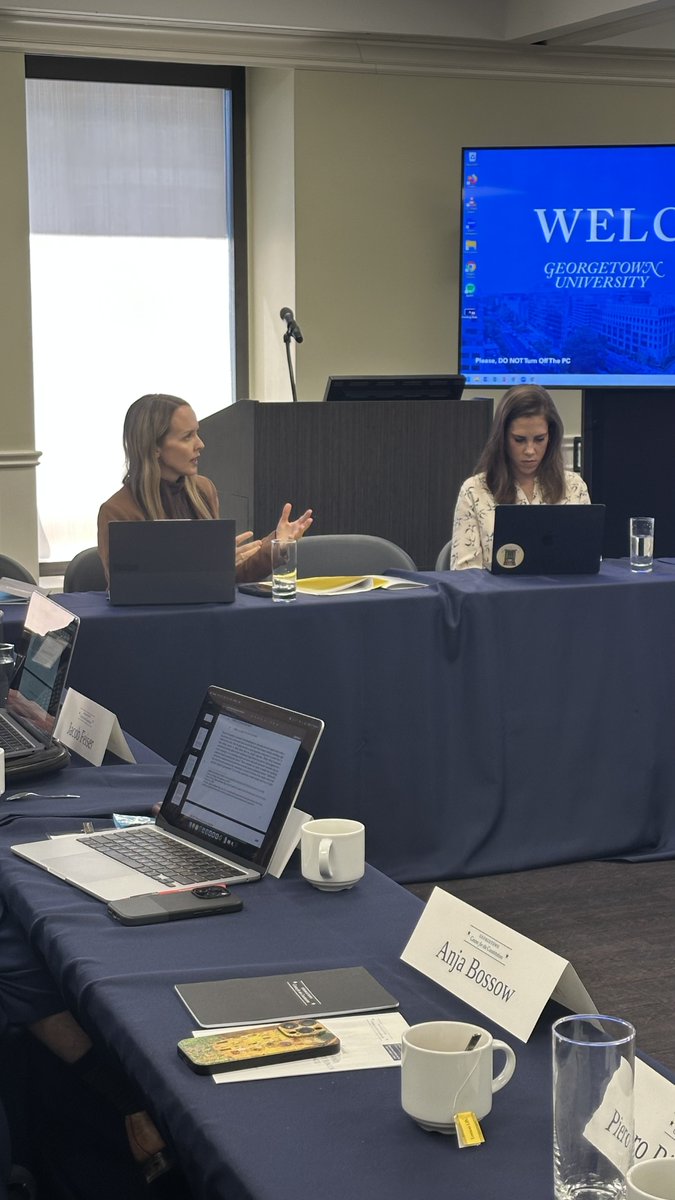 GUConstitution's tweet image. Yesterday marked the start of our inaugural Legal Philosophy and Constitutional Theory Junior Scholars Conference, featuring a series of dynamic presentations and engaging discussions on foundational questions at the intersection of law and philosophy.
Presentations will…