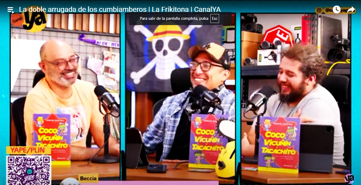 Entrevistado en #lafrikitona, con Óscar Soto y Mario Santillana, sobre el rescate del increíble cómic peruano de 72 años de antigüedad 'COCO, VICUÑÍN Y TACACHITO' (<a href="/PlanetaPeru/">PlanetaPeru</a>) del gran dibujante Monky. A partir del minuto 33 y 38 segundos:
youtube.com/watch?v=duu-CO…...