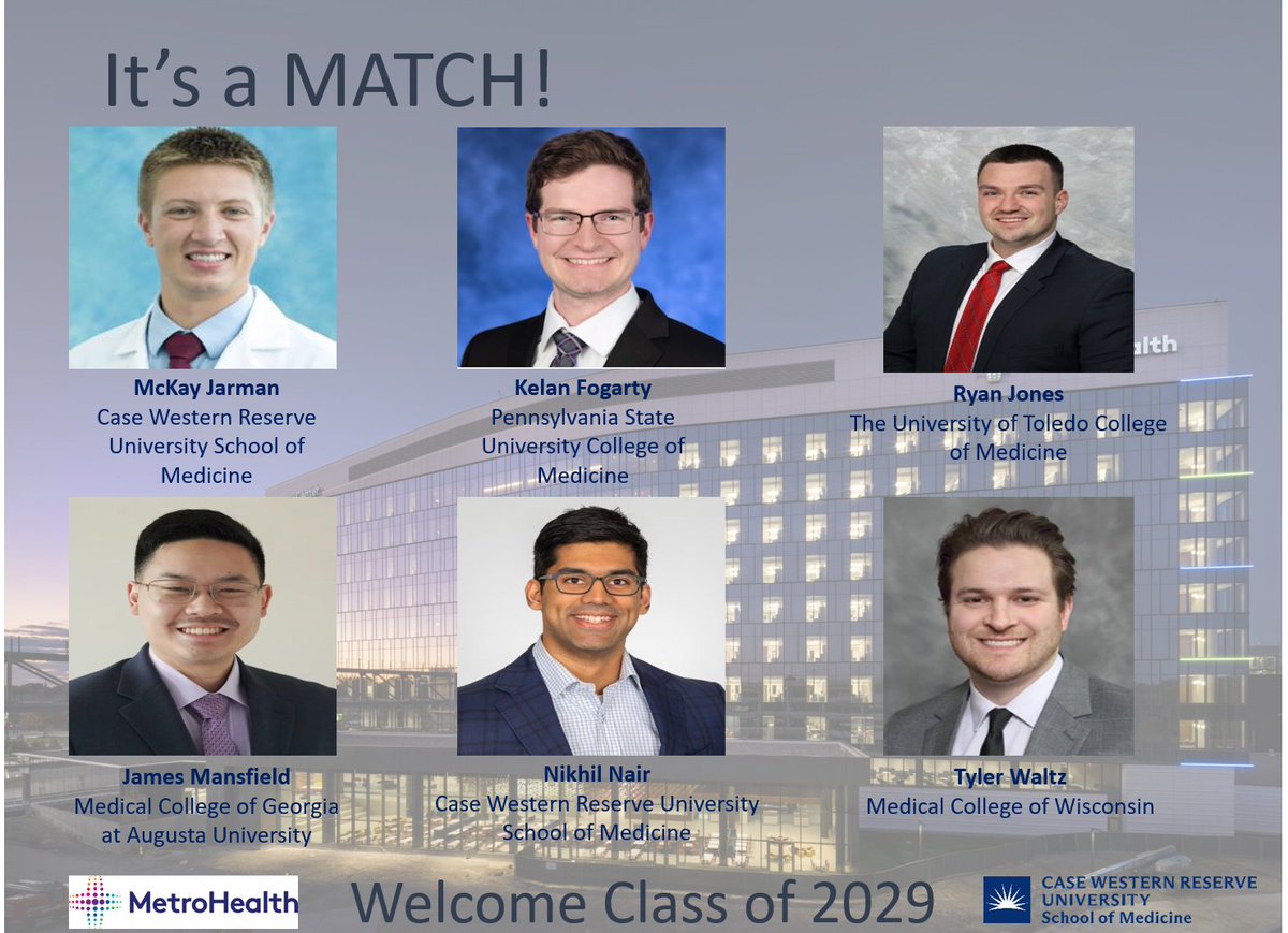 Congrats to our new Class of 2029! 🎓
We are so excited for you to begin your journey as physiatrists with us!! We can incredibly fortunate to have such an amazing group and we can’t wait to see what you all do! Welcome to the MetroHealth family 💙
#match #pmr #metrohealth