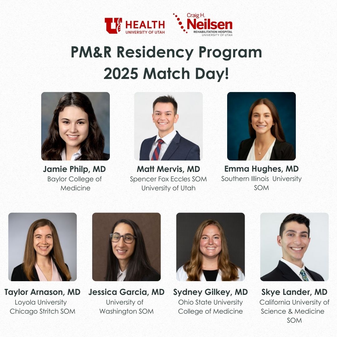 UofU PM&R (@uofu_pmr) on Twitter photo Match Day 2025! Congratulations to our PM&R Residency Program on another successful match! 🎉 We’re excited to introduce our incoming 2025 PGY-1 residents!  We can't wait to see their impact on our field and the lives they will change along the way! #MatchDay2025 #MatchDay #PMR Match Day 2025! Congratulations to our PM&R Residency Program on another successful match! 🎉 We’re excited to introduce our incoming 2025 PGY-1 residents!  We can't wait to see their impact on our field and the lives they will change along the way! #MatchDay2025 #MatchDay #PMR