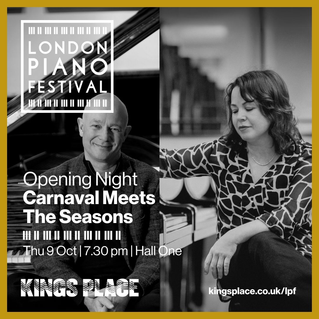 LondonPianoFest's tweet image. LPF 2025 OPENING NIGHT | 9 OCT 7.30PM
&quot;Carnaval&quot;🎪 meets &quot;The Seasons&quot; 🍂  
@owenpiano  and @KatyaApekisheva  performing Elena Langer, @CherylHoad , Schumann and Tchaikovsky🎶  Pre-concert talk hosted by Ella Lee 🎙 | Get your tickets now 🎫: londonpianofestival.com 
@IP_mag