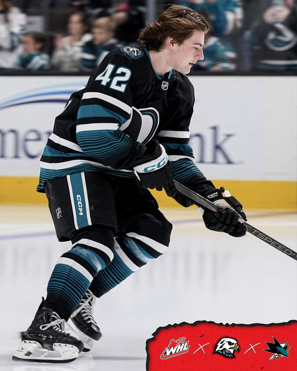 Western Hockey League (@thewhl) on Twitter photo Just one game into his NHL career, and Luca Cagnoni already looks like a regular.
Making his debut with the <a href="/SanJoseSharks/">San Jose Sharks</a> on Thursday night, the <a href="/pdxwinterhawks/">Portland Winterhawks</a> alumnus recorded a shot, two blocks, and a team-leading, 23:15 of ice time.
📝 | tinyurl.com/ffyswhht Just one game into his NHL career, and Luca Cagnoni already looks like a regular.
Making his debut with the <a href="/SanJoseSharks/">San Jose Sharks</a> on Thursday night, the <a href="/pdxwinterhawks/">Portland Winterhawks</a> alumnus recorded a shot, two blocks, and a team-leading, 23:15 of ice time.
📝 | tinyurl.com/ffyswhht