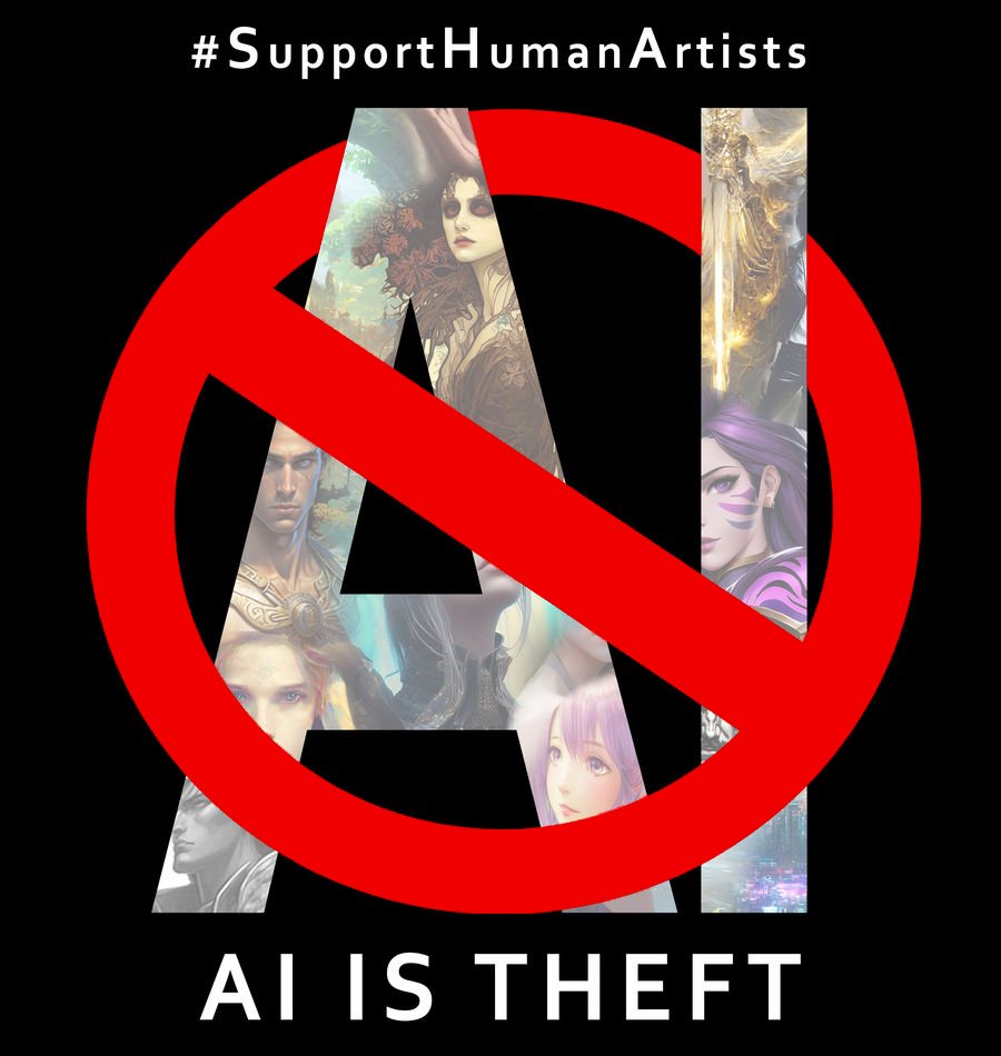 #aiistheft #fuckai #supporthumanartists
