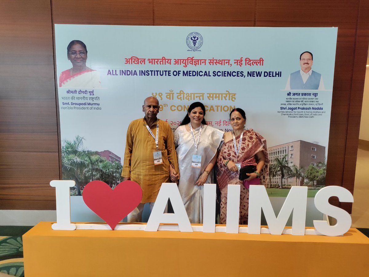 JaiswalRd's tweet photo. I am greatful to @aiims_newdelhi for considering me worthy of the highest degree of #AIIMS in the #49thConvocation
PhD from Surgical Disciplines, AIIMS. 
Forever grateful to AIIMS academic section, my teachers, family and friends. 
#Education https://t.co/f2xVuUo2S9
