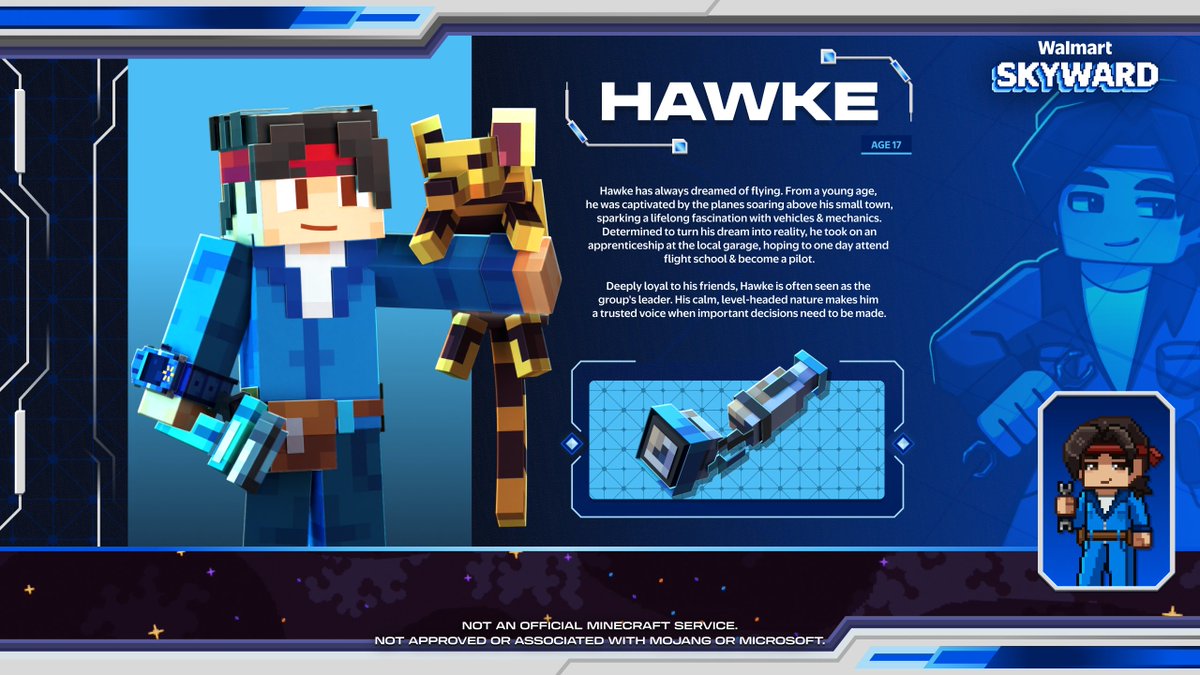 EVNTGames's tweet photo. ✈️ Meet Hawke – He's constantly dreaming of flying in the sky. https://t.co/Ew1WmscKVg