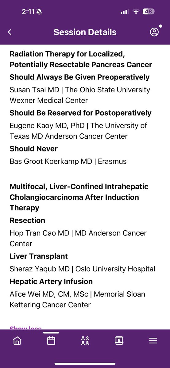 Great Debates #AHPBA2025. 
#pdac lesson: RT currently no definitive benefit in resectable PDAC. Need better tools to select the right patients that will benefit from RT. 
#iCCA multifocal: bad disease. HAI pump may select right patients that will benefit frm resection/transplant