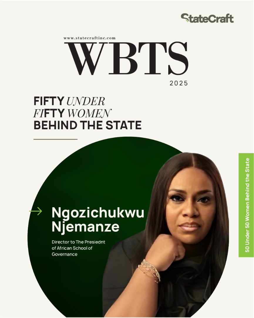 StateCraft Inc. (@statecraftinc) on Twitter photo Join statecraft inc in celebrating <a href="/GigiNjemanze/">Ngozichukwu Njemanze</a> as she makes it on the WBTS 50 Under 50 list!
We celebrate this remarkable leader’s achievements and the positive impact she’s making in our society.
Read more about her inspiring story 👇
statecraftinc.com/wbts/ Join statecraft inc in celebrating <a href="/GigiNjemanze/">Ngozichukwu Njemanze</a> as she makes it on the WBTS 50 Under 50 list!
We celebrate this remarkable leader’s achievements and the positive impact she’s making in our society.
Read more about her inspiring story 👇
statecraftinc.com/wbts/