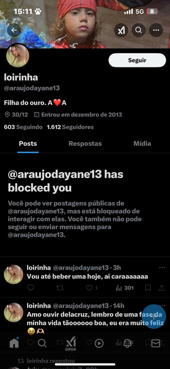 Me bloqueou, mas pagar que é bom nada né desgraçada.. 😂😂😂