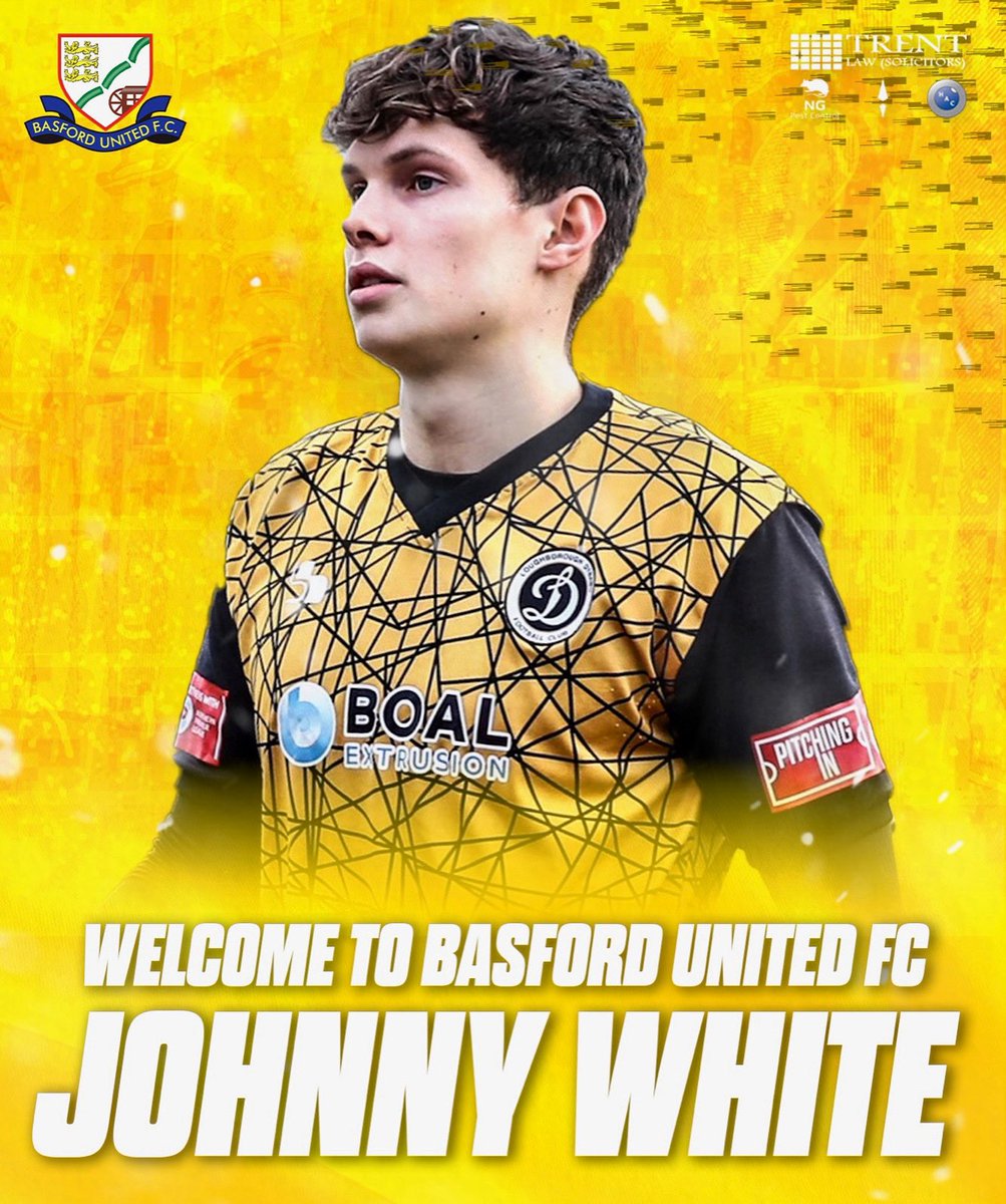 Basfordutdfc's tweet photo. ✍️ 𝗪𝗛𝗜𝗧𝗘 𝗝𝗢𝗜𝗡𝗦 𝗧𝗛𝗘 𝗔𝗠𝗕𝗘𝗥𝗦

We are delighted to announce the signing of Johnny White.

The former Bradford City and Loughborough Dynamo forward is available for selection for tomorrow’s visit of Workington AFC.

Welcome, Johnny 👊

#𝐔𝐓𝐀 || #𝐂𝐎𝐘𝐀 https://t.co/26WLpOjccv