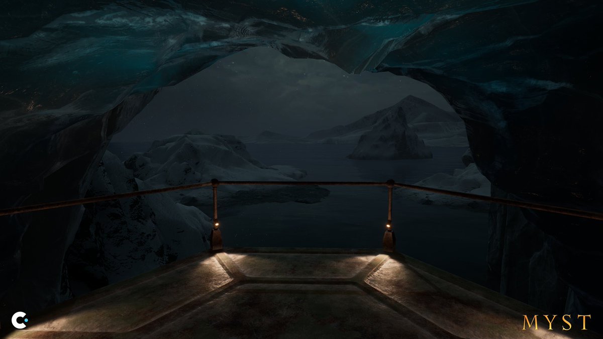 cyanworlds's tweet photo. Happy Friday, Myst fans! ❄���📖

Rime, Myst's new Age, launched yesterday and you were pretty excited about it. 🎊 

How was your first trip to Atrus's snowy tundra? https://t.co/Bf4yChIWaK