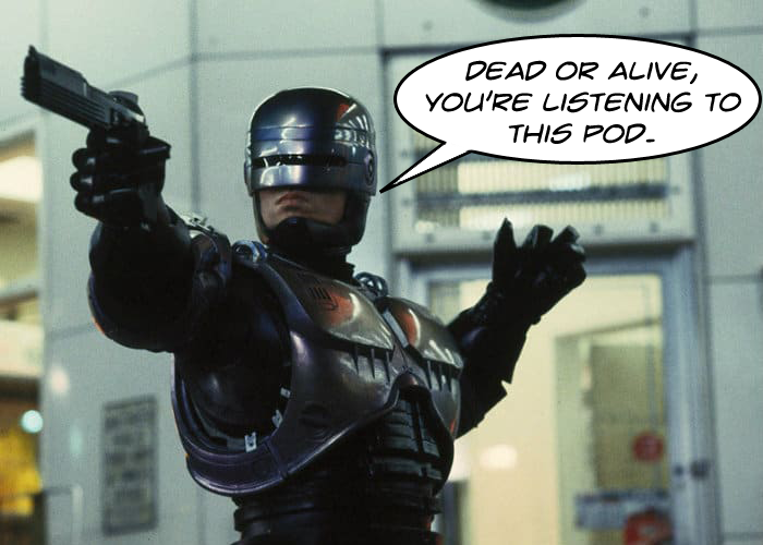 reeldmc's tweet photo. We take on #RoboCop—Paul #Verhoeven’s  sharp, satirical, and gloriously violent #SciFi classic. We break down the film’s biting humor, killer visuals, and ED-209’s tragic feud with stairs. You have 15 seconds to comply! 🤖🔥

🎧https://t.co/jyOiVQXIRf

#MoviePodcast #80sMovie https://t.co/JIEa7sDNwS