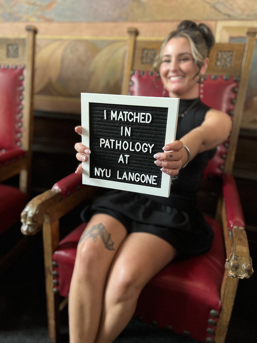 Cameron Yoder (@cadaver_cami) on Twitter photo Matched to my #1 choice!!!!!!!! I am over the moon and so excited to return to <a href="/NYUGSOMpathres/">NYUGSOM Pathology Residency</a> as a PGY-1 🥺🎉🔬
#match2025 #matchtopath #pathtopath #pathx Matched to my #1 choice!!!!!!!! I am over the moon and so excited to return to <a href="/NYUGSOMpathres/">NYUGSOM Pathology Residency</a> as a PGY-1 🥺🎉🔬
#match2025 #matchtopath #pathtopath #pathx
