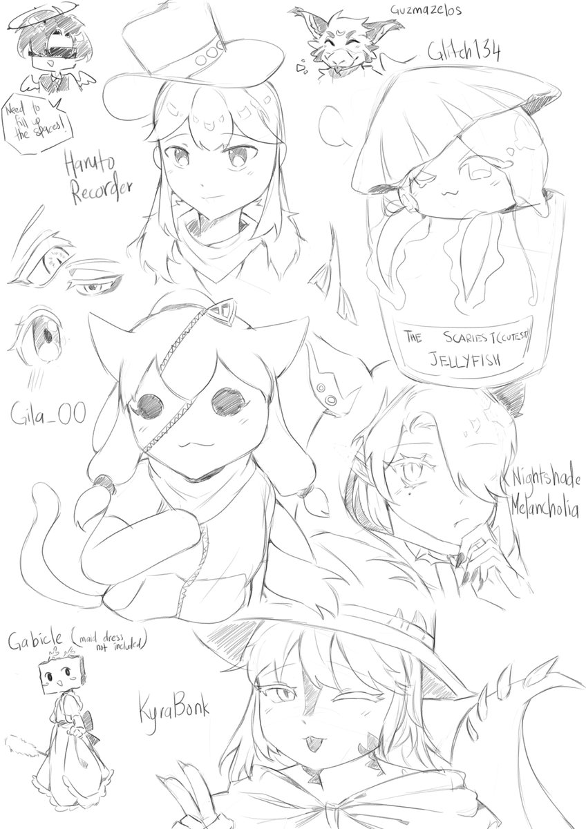 Trankuiru's tweet photo. Thank you everyone that joined my first ever actual stream!! I didn't expect so much people to show up~ It made me so happy!

Here's the doodles I've made during the stream! <3 It was a lot of fun~ https://t.co/bdJlX82skm