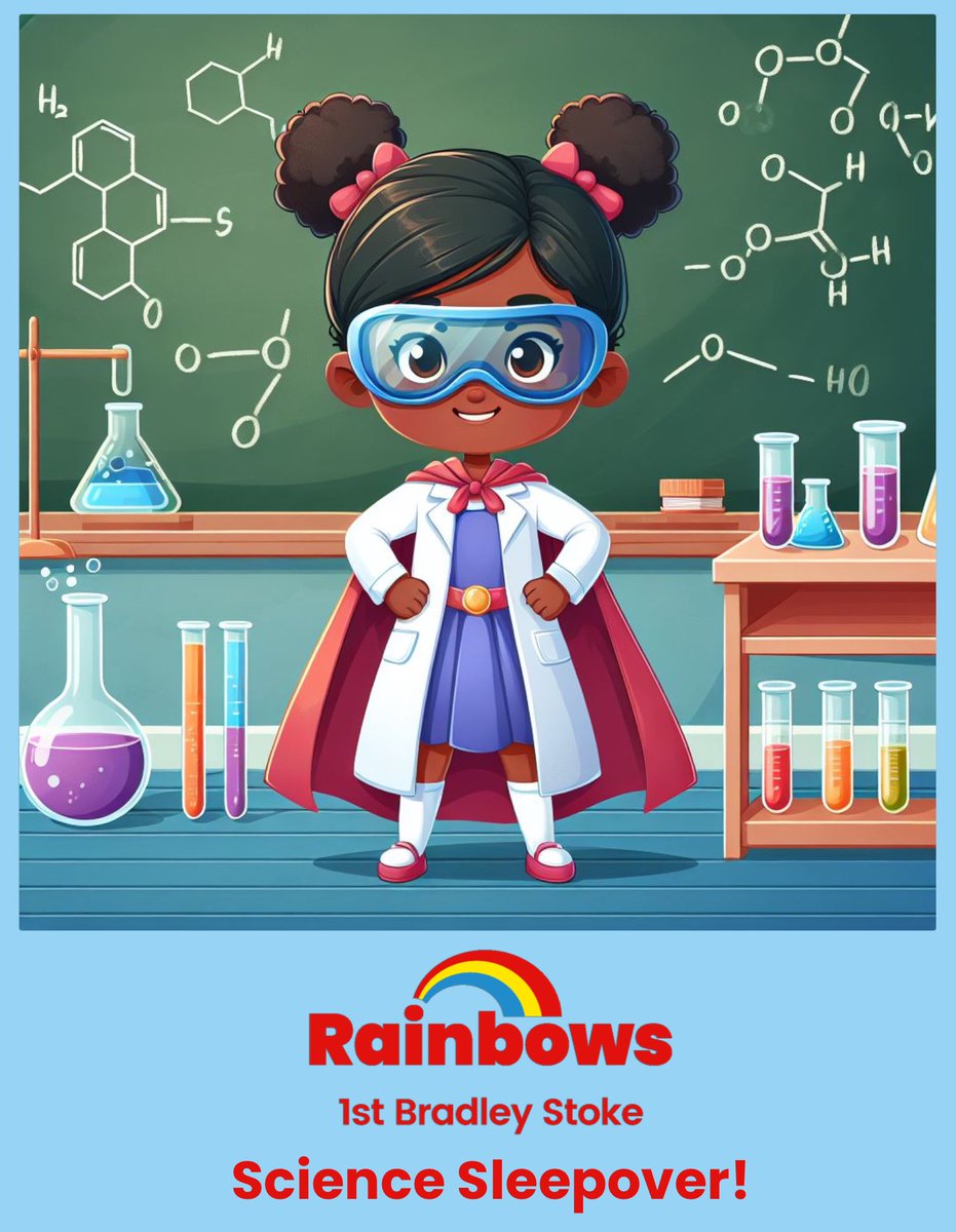 Looking forward to our Science Sleepover this weekend! 
#STEM #WomenInSTEM <a href="/GGFromeValley/">Girlguiding Frome Valley division</a> <a href="/GirlguidingBSG/">Girlguiding BSG</a> <a href="/GirlguidingSWE/">Girlguiding SWE</a> <a href="/Girlguiding/">Girlguiding</a>