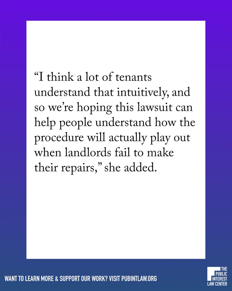 “I want my piece of heaven to be my piece of heaven,” Dawn Colbourne, lead plaintiff in a class-action lawsuit against Philadelphia landlord Odin Properties, told WHYY. Read the full article here: loom.ly/u1r2Dbg