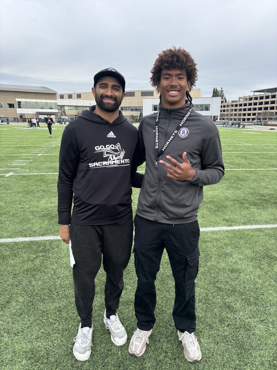 Judge Nash (@judge_nash) on Twitter photo Great visit <a href="/SacHornetsFB/">Sac State Football</a> Thank you <a href="/BrennanMarion4/">Coach Marion</a> <a href="/CoachSidKrish/">Sid Krishnamurthi</a> and the amazing recruiting & coaching staff for all the love shown! #StingersUp #GoGo
<a href="/CoachAdhir/">Adhir Ravipati</a> <a href="/BrandonHuffman/">Brandon Huffman</a>
<a href="/KTPrepElite/">KT Prep</a> Great visit <a href="/SacHornetsFB/">Sac State Football</a> Thank you <a href="/BrennanMarion4/">Coach Marion</a> <a href="/CoachSidKrish/">Sid Krishnamurthi</a> and the amazing recruiting & coaching staff for all the love shown! #StingersUp #GoGo
<a href="/CoachAdhir/">Adhir Ravipati</a> <a href="/BrandonHuffman/">Brandon Huffman</a>
<a href="/KTPrepElite/">KT Prep</a>