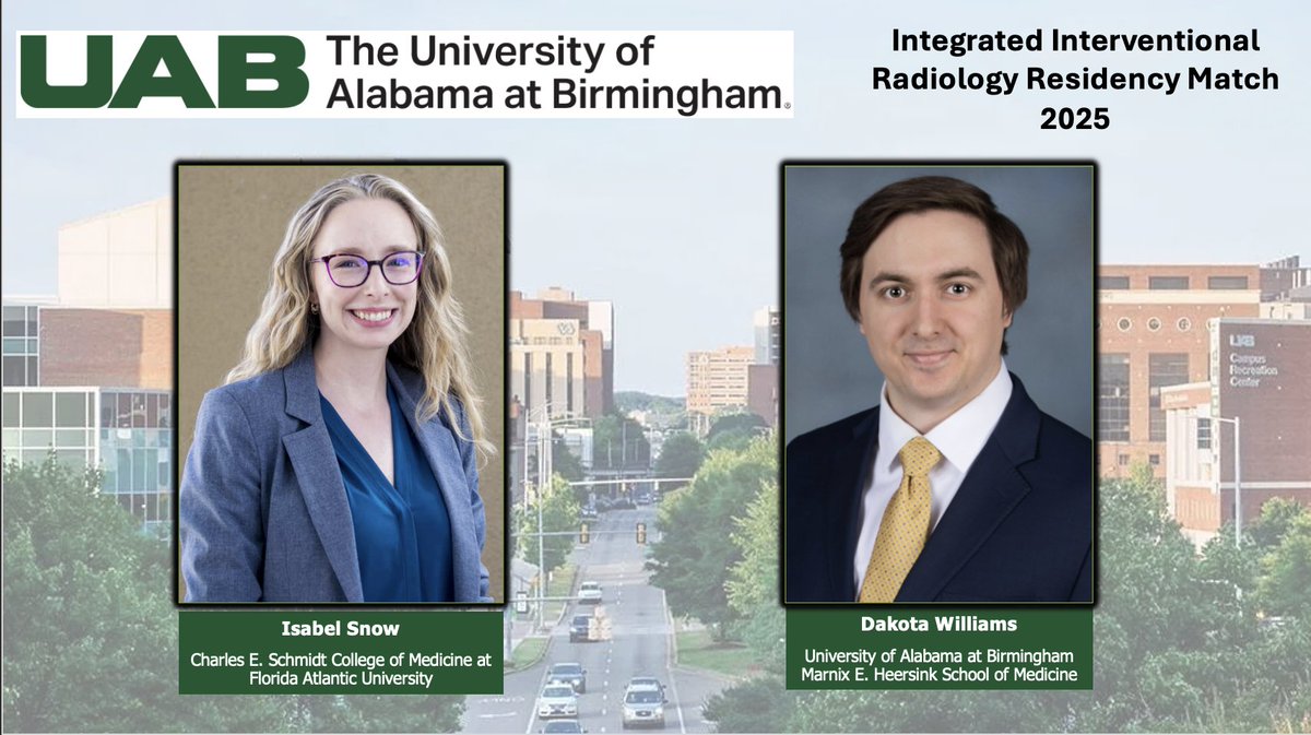 UAB IR (@uab_ir) on Twitter photo Thrilled to announce our superstar match class for 2025! Congratulations and welcome to the UAB IR family! 🐉🎉 #IRad #radres #Match2025 <a href="/uabRadResidents/">UAB Radiology Residency</a> <a href="/UABRadiology/">UAB Radiology</a> Thrilled to announce our superstar match class for 2025! Congratulations and welcome to the UAB IR family! 🐉🎉 #IRad #radres #Match2025 <a href="/uabRadResidents/">UAB Radiology Residency</a> <a href="/UABRadiology/">UAB Radiology</a>