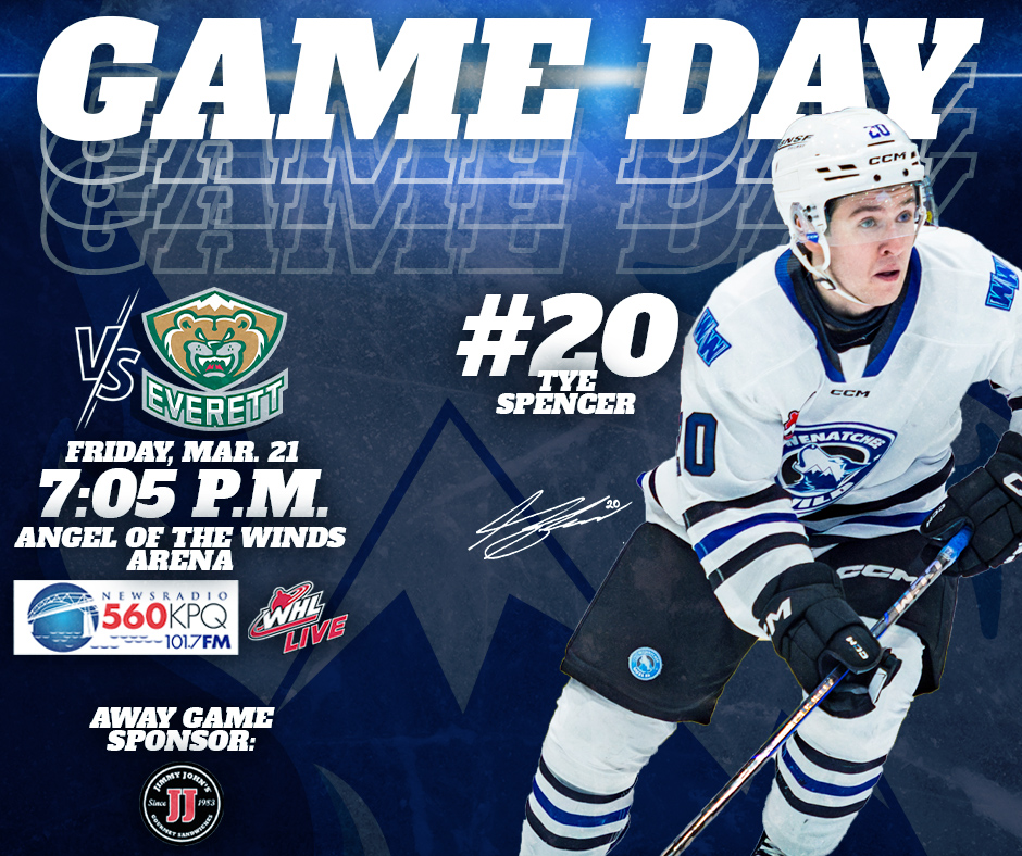 One more road game, and we're taking on the Western Hockey League's best - it's GAME DAY at the Everett Silvertips tonight, on the last of a five-game road trip sponsored by <a href="/jimmyjohns/">Jimmy John’s</a>! Catch us on <a href="/KPQNews/">KPQ News</a> and WHL Live, with puck drop at 7:05!

#PowerOfThePack
