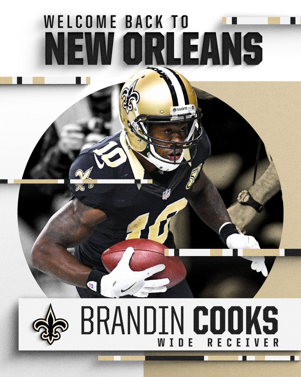 Back where it all started. Welcome home, Brandin Cooks! 🏹

✍️ neworlns.co/41KEEM1