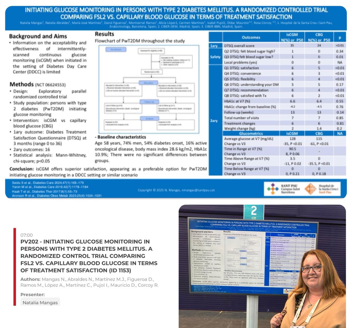 La educadora Natalia Mangas ha presentado datos de satisfacción con MCG vs GC en personas con DM2 <a href="/Nati_Guitos/">Natalia Mangas</a>